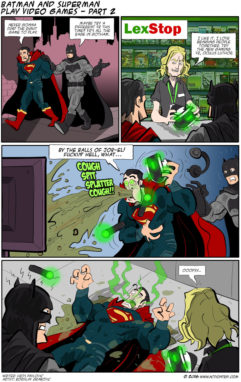 Illustration for article titled Sunday Comics: By The Balls Of Jor-El